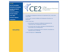 Tablet Screenshot of ce2-ergo.fr
